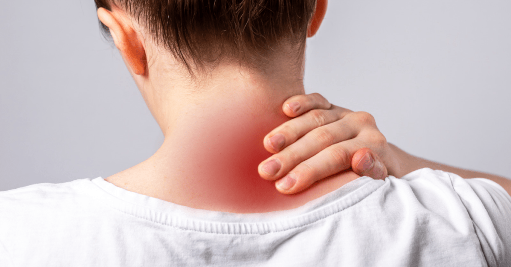 Neck pain signs after an accident