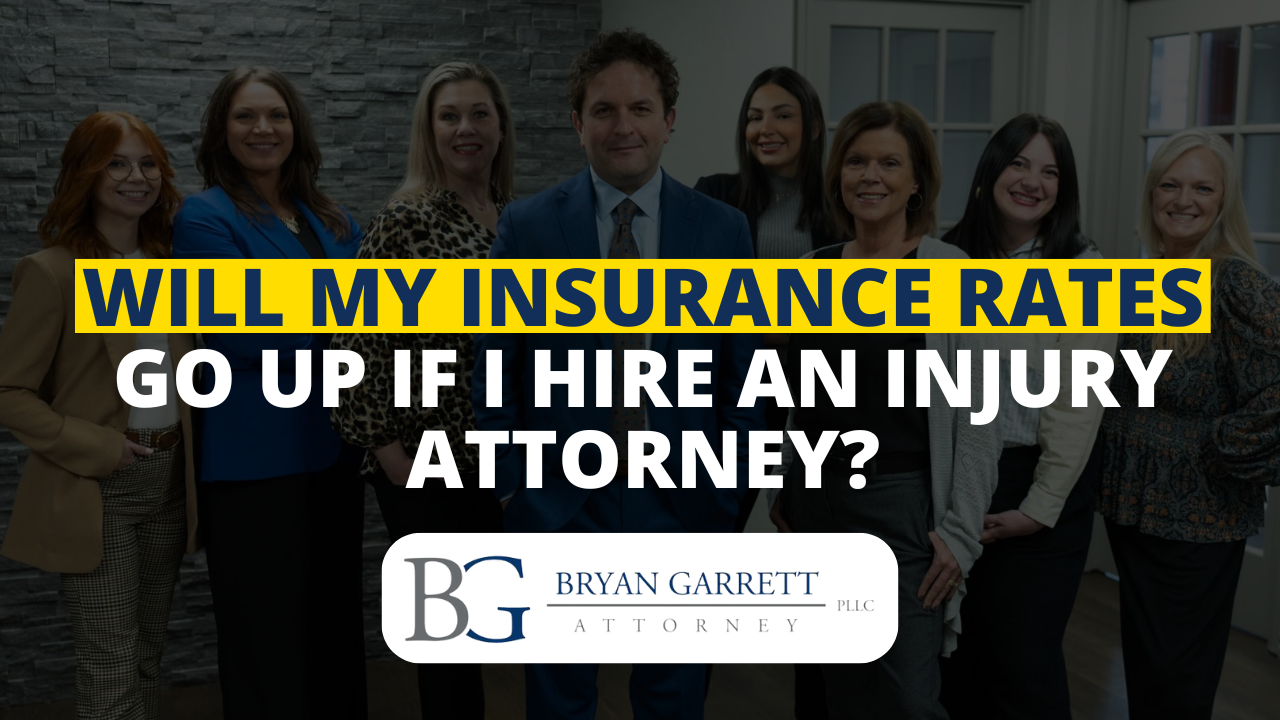 Will my insurance rates go up if I hire an injury attorney?